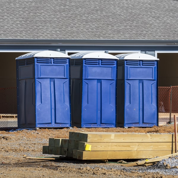 how can i report damages or issues with the porta potties during my rental period in Mount Sherman KY